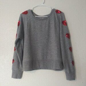 Victorias Secret women's size M gray and red pull over sweater